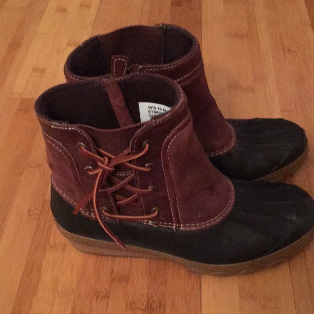 Sperry Top-sider saltwater spray wedge duck boot